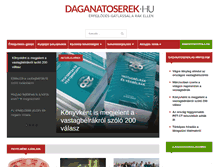 Tablet Screenshot of daganatoserek.hu